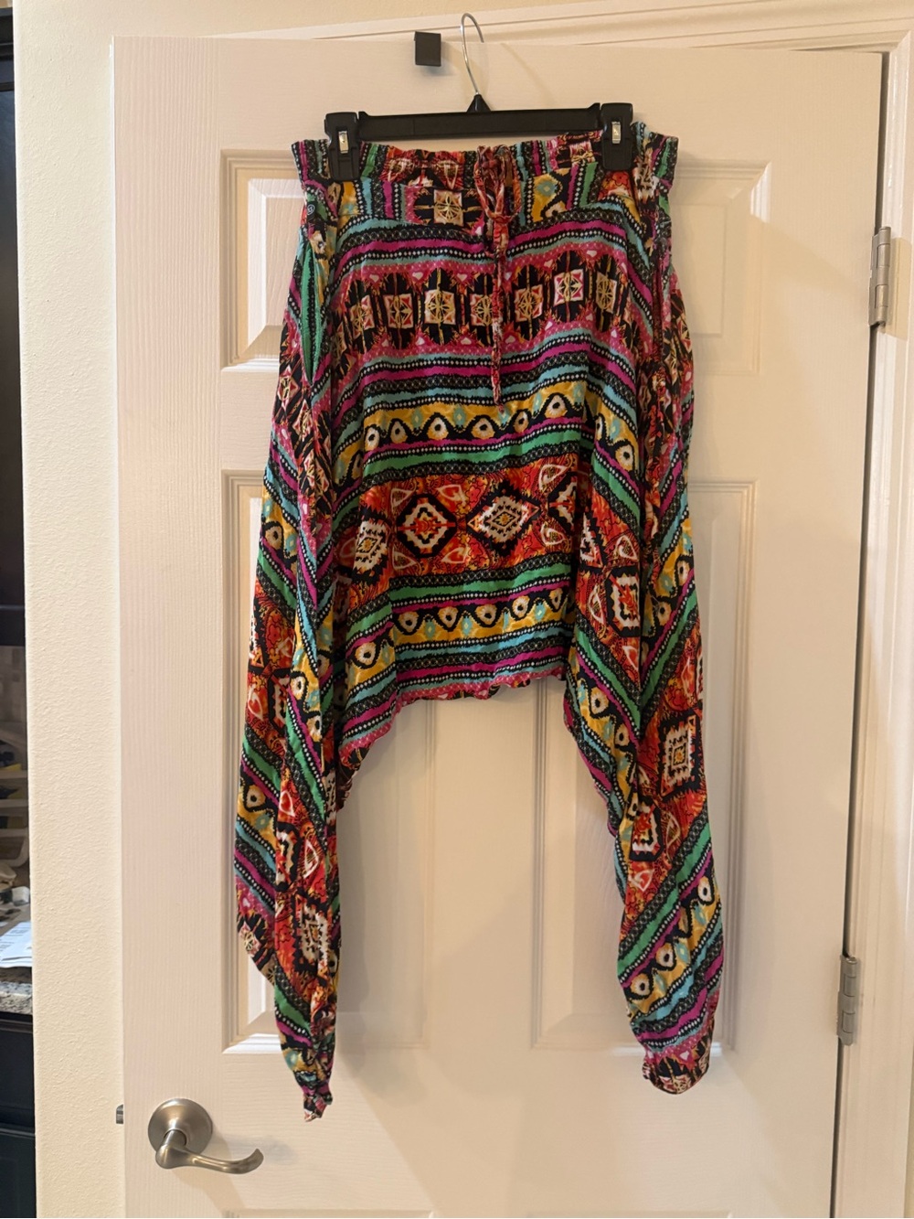 Buddah Savannah Boho Printed 100% Cotton Cropped Harem Pants - Multi
